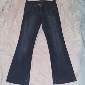 See Thru Soul Dark Blue Flare Jeans